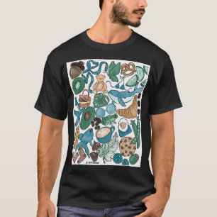 Brown, Green, and Blue T-Shirt