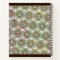 Brown green ankara pattern notebook