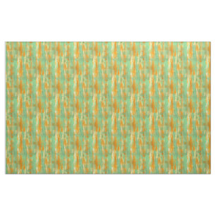 Brown Green Burnt Orange White Watercolor Stripes Fabric