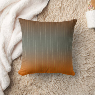 Brown, grey and rusty orange gradient. cushion