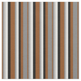 Brown, Grey, Grey, White, and Black Pattern Fabric
