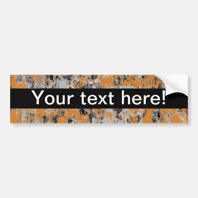 Brown grey texture bumper sticker (Front)