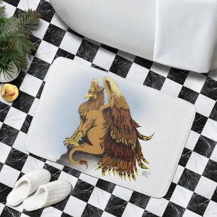 Brown Griffin Fantasy Bath Mat