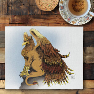 Brown Griffin Fantasy Jigsaw Puzzle