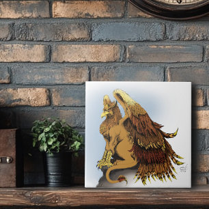 Brown Griffin Fantasy  Tile