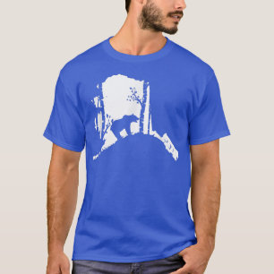 Brown Grizzly Bear Hunting - Alaska map Hunter T-Shirt