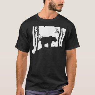 Brown Grizzly Bear Hunting - Connecticut map Hunte T-Shirt