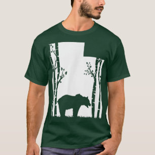 Brown Grizzly Bear Hunting - Utah map Hunter T-Shirt