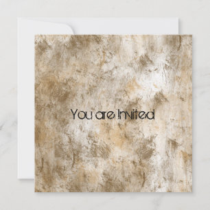 Brown Grunge Abstract Baby Shower Invitation