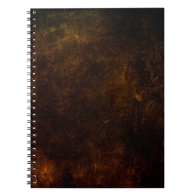 Brown grunge background, artistic dark texture, de notebook (Front)
