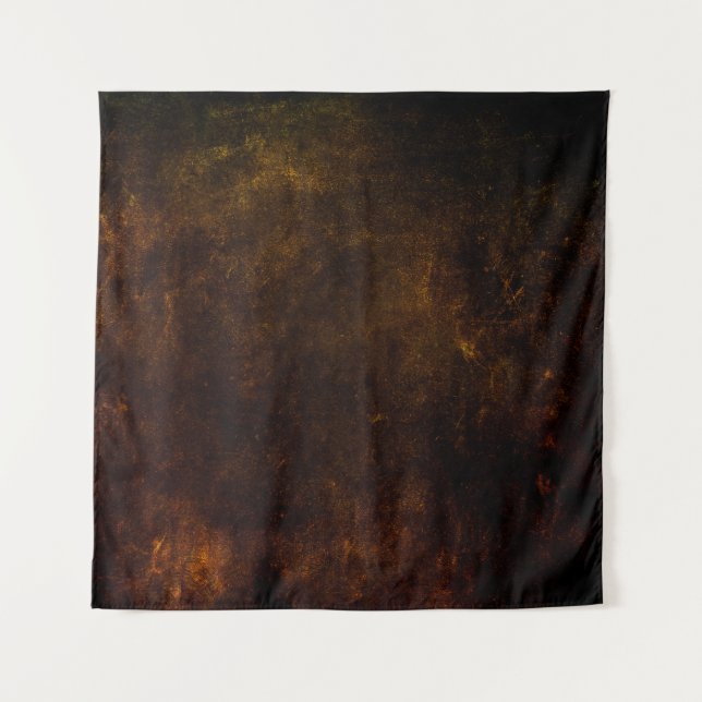 Brown grunge background, artistic dark texture, de tapestry (Front)
