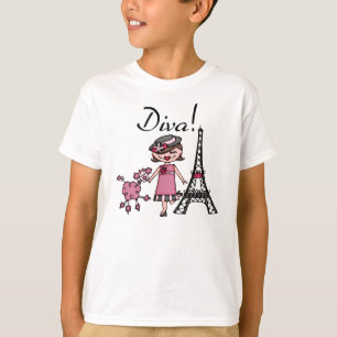 Brown Hair Diva T-Shirt