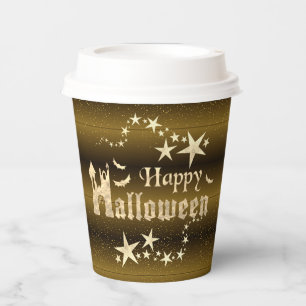 Brown Halloween Paper Cup Baskets