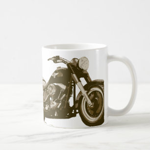 Brown Harley Motorcycle Coffee Mug