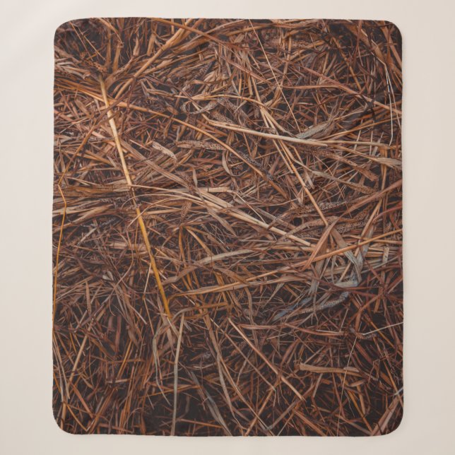 Brown hay sherpa blanket (Front)