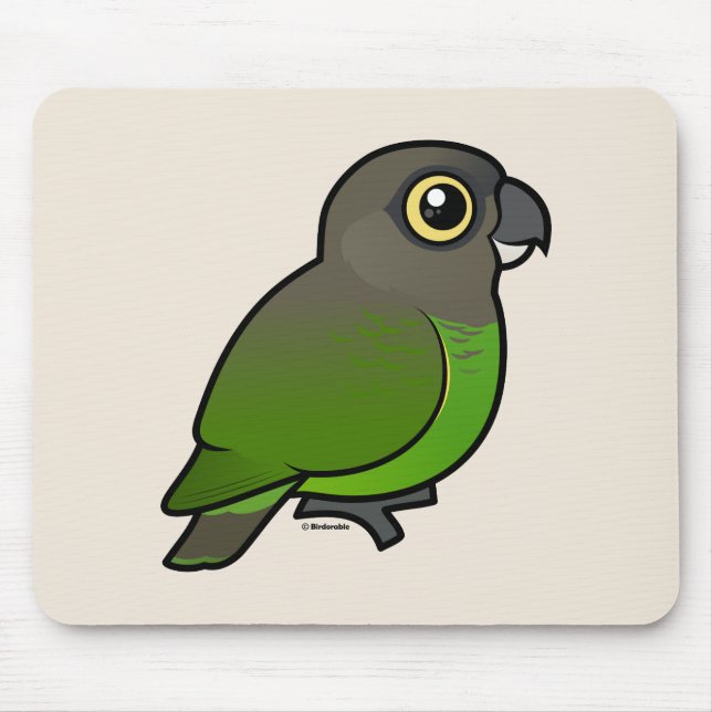 Brown-headed Parrot Mouse Mat (Front)
