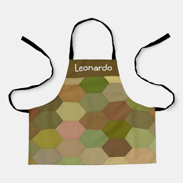 Brown hexagon paved apron (Front)