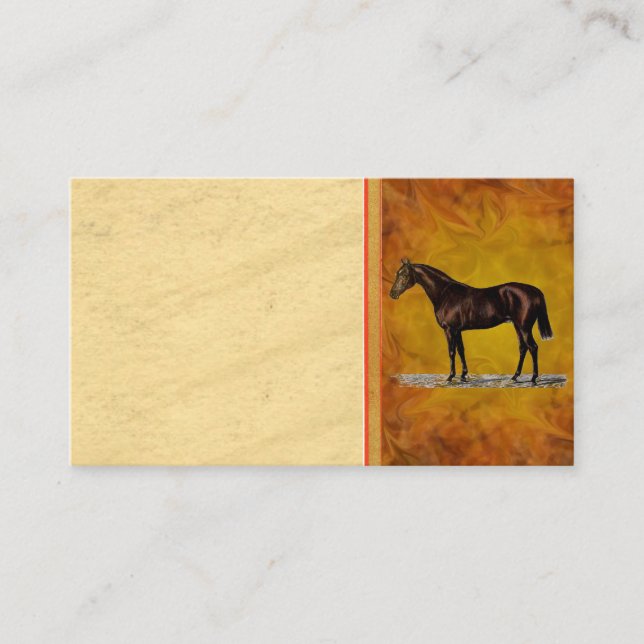 Brown Horse Business Card (Front)
