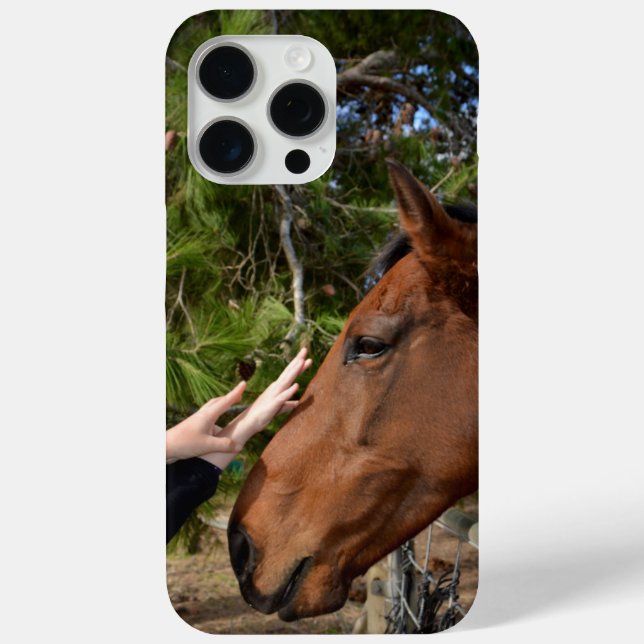 Brown Horse Called Bennie Loving A  Pat, Case-Mate iPhone Case (Back)