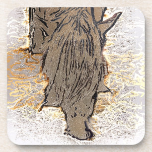 BROWN HORSE COASTER