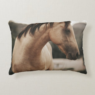 BROWN HORSE DECORATIVE CUSHION