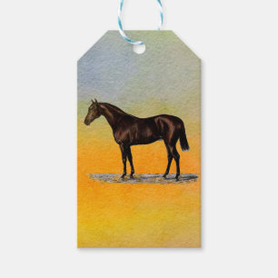 Brown Horse Gift Tags