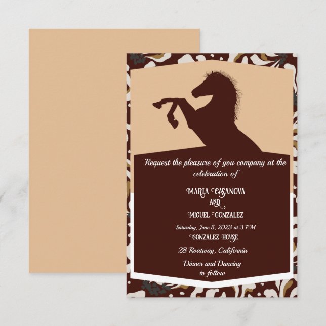 brown  horse Love is in the air (Front/Back)