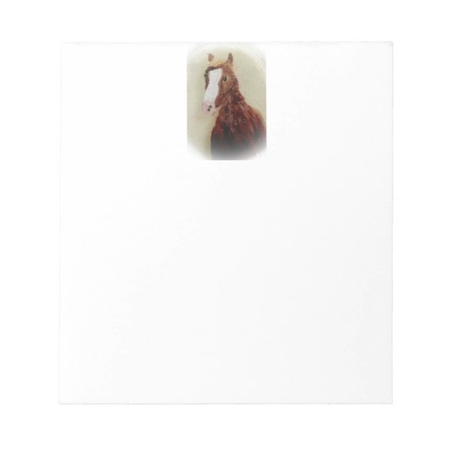 Brown Horse Painting Notepad (Front)