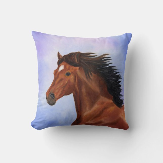 Brown Horse pillow (Front)
