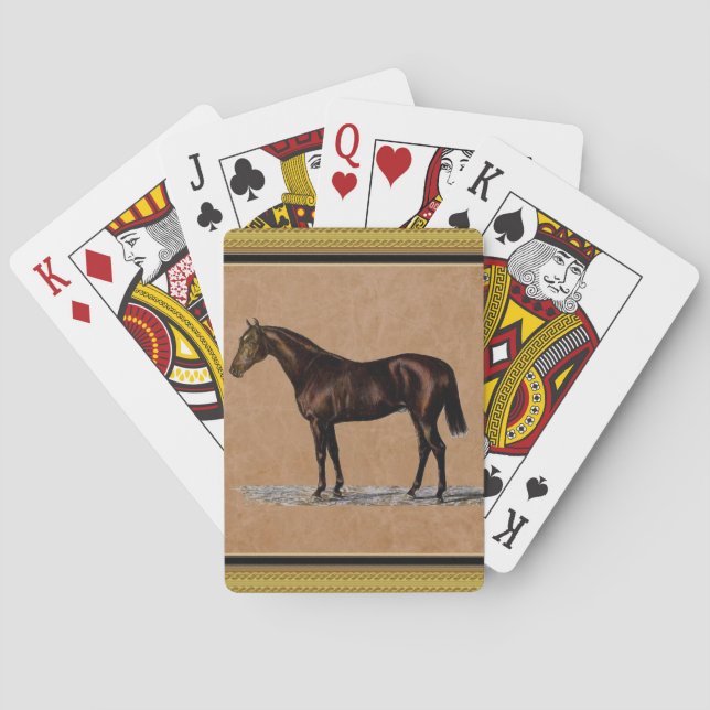 Brown Horse Playing Cards (Back)