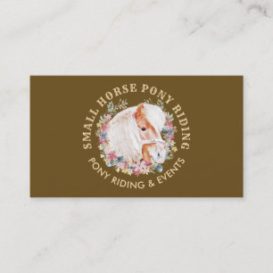 Brown Horse Pony Ride Walk Breed Farm Business Card