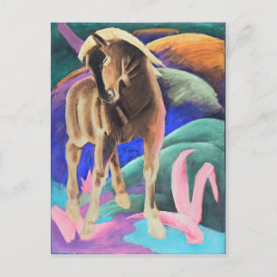 BROWN HORSE POSTCARD