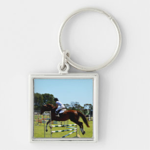 Brown Horse Show Jumping, Key Ring
