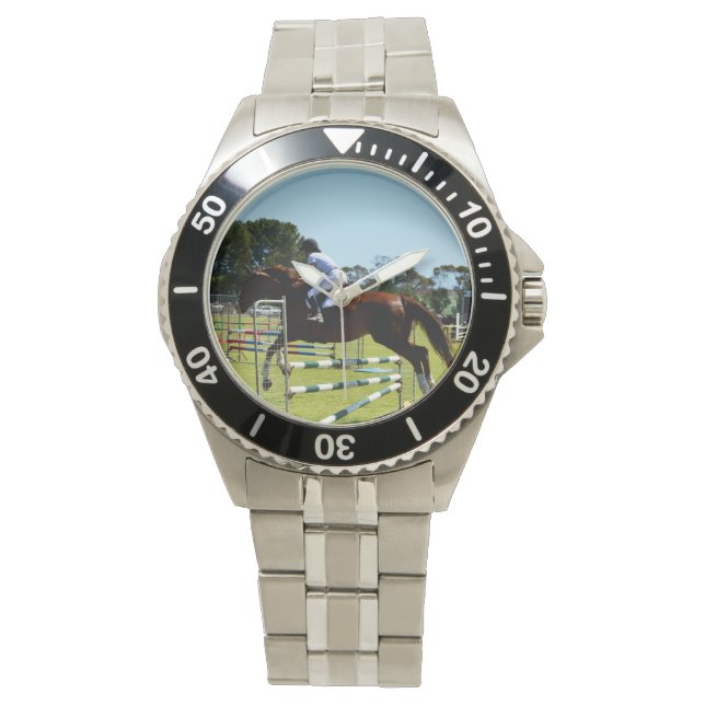 Brown Horse Show Jumping, Watch (Front)