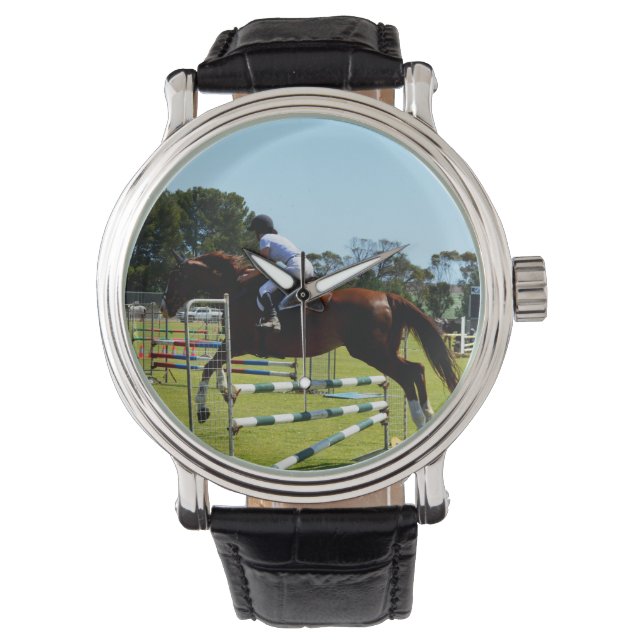 Brown Horse Show Jumping, Watch (Front)