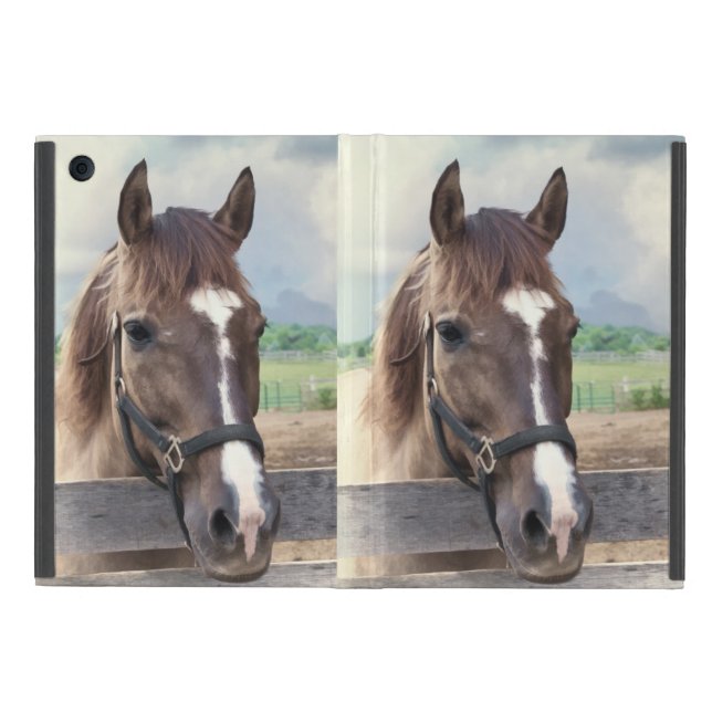 Brown Horse with Bridle Powis  iPad Mini Case (Outside)