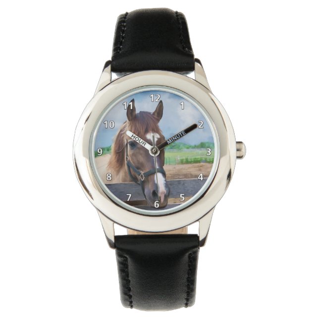 Brown Horse with Halter Watch (Front)