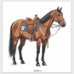 🐎 Brown Horse With Saddle For Equestrian Riders 