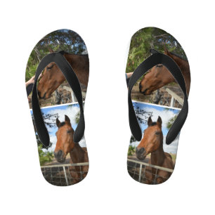 Brown Horses, Kid's Flip Flops