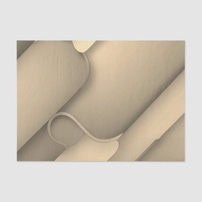 Brown Hues Modern Art  Tissue Paper (Front)