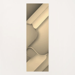 Brown Hues Modern Art Yoga Mat