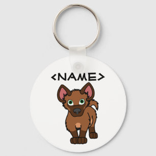 Brown Hyena Cub Key Ring