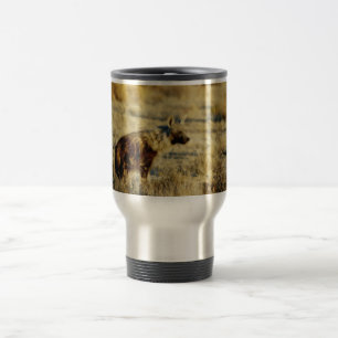 Brown hyena wildlife mugs