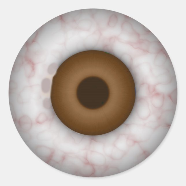 Brown Iris Eyeball Sticker (Front)