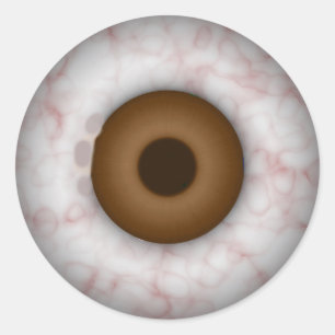 Brown Iris Eyeball Sticker