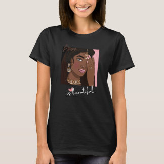 Brown is Beautiful Tshirt for Brown Girls 