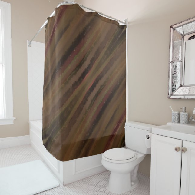 Brown Is My Favourite Colour Shower Curtain (In Situ)