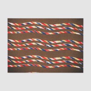 BROWN JAPANESE WOODBLOCK  PATTERN TISSUE PAPER