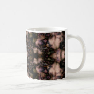 Brown kaleidoscope pattern coffee mug