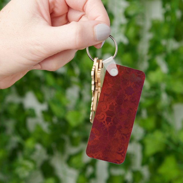 brown key ring (Hand)